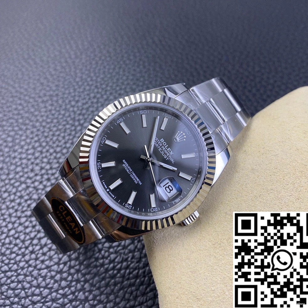 Clean Rolex Grey M126334-0013 Datejust Factory Dial 0227